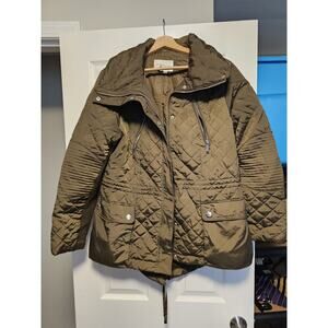 BCBG Generation Womens Green Winter Coat Size XL Reflective